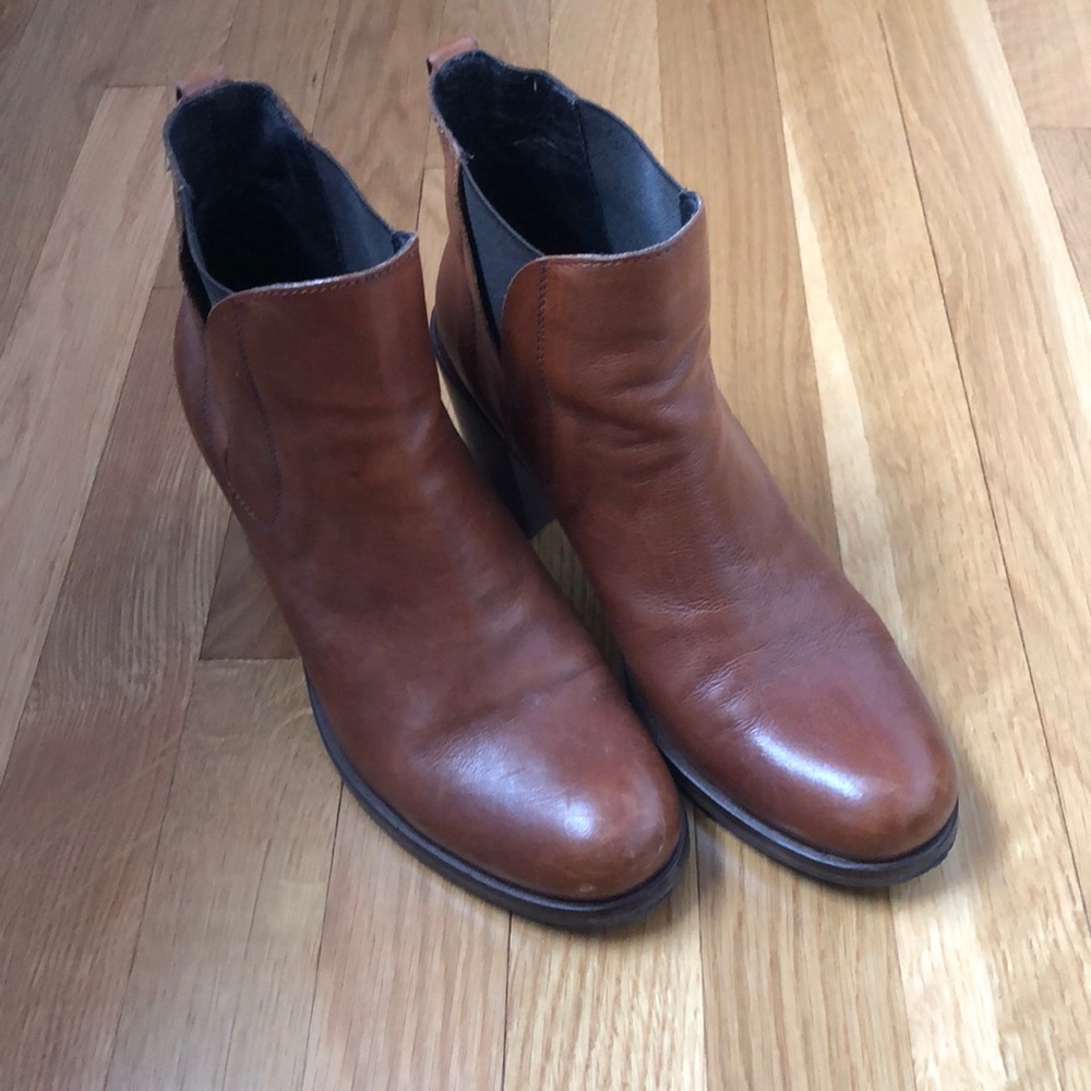 Brown Leather Ankle Boots